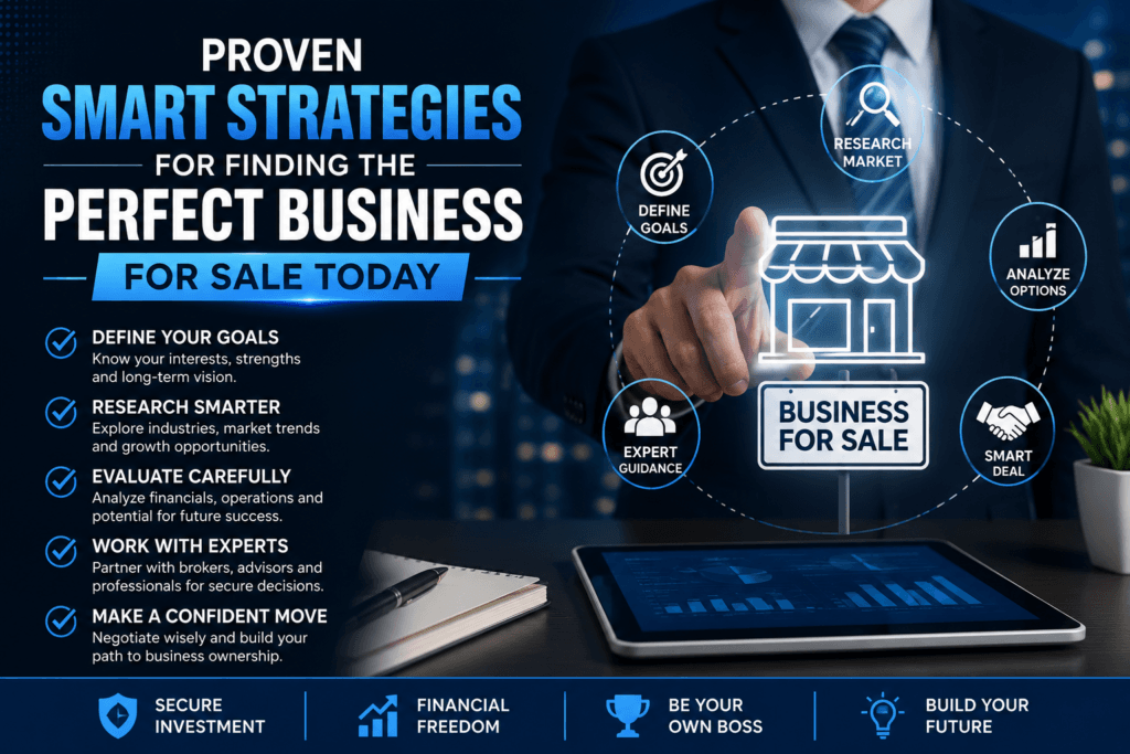 Proven Smart Strategies for Finding the Perfect Business for Sale Today