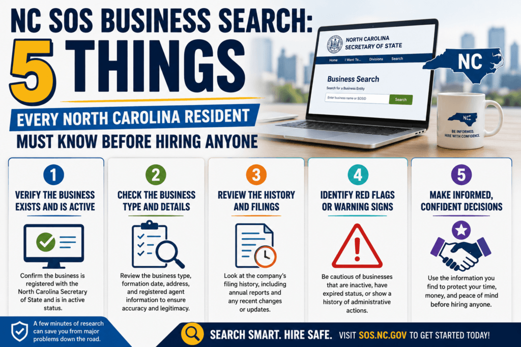NC SOS Business Search: 5 Things Every North Carolina Resident Must Know Before Hiring Anyone