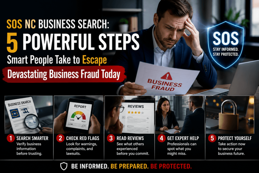 SOS NC Business Search: 5 Powerful Steps Smart People Take to Escape Devastating Business Fraud Today