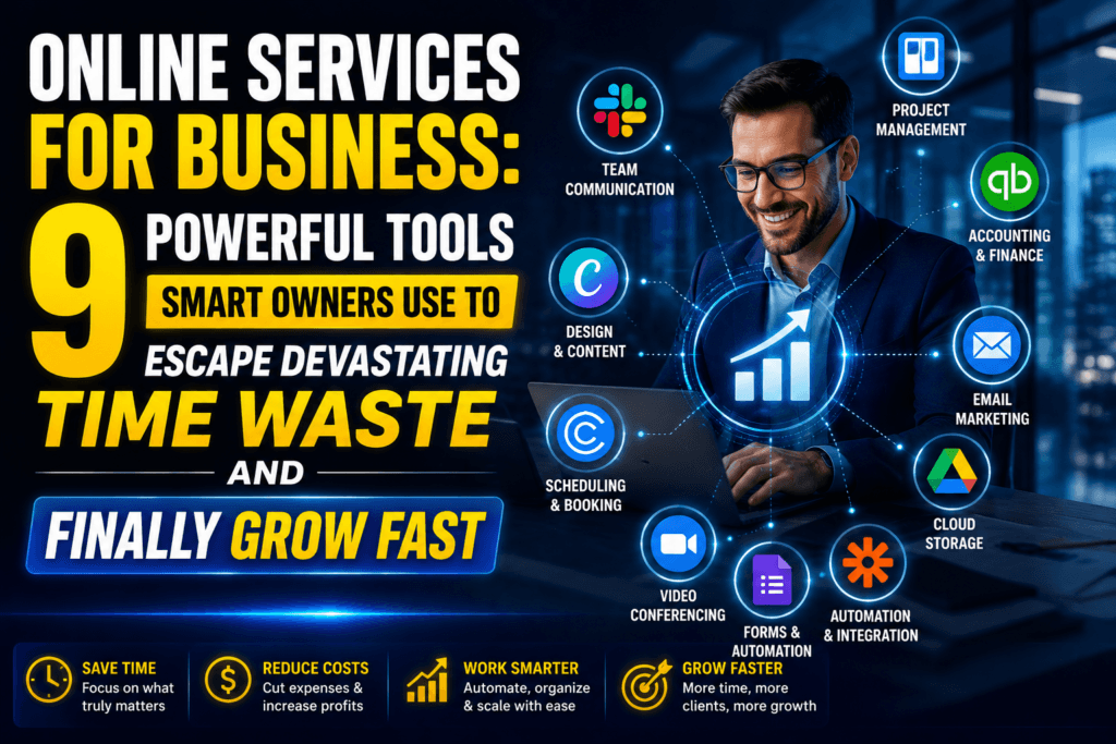 Online Services for Business: 9 Powerful Tools Smart Owners Use to Escape Devastating Time Waste and Finally Grow Fast