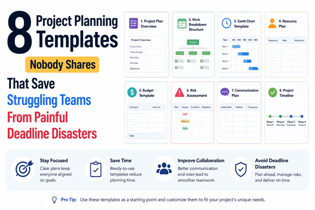 8 Project Planning Templates Nobody Shares That Save Struggling Teams From Painful Deadline Disasters