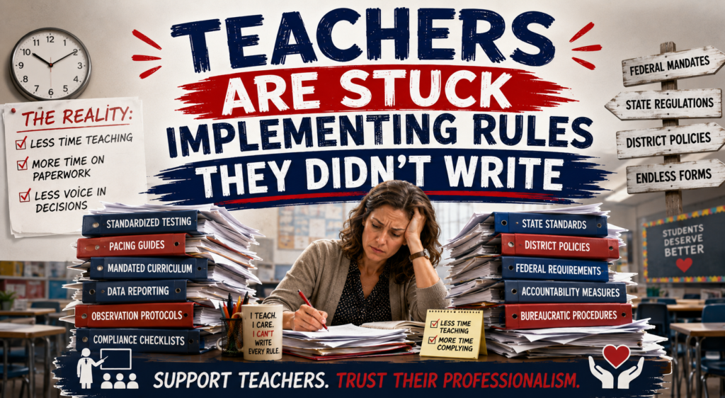 Teachers Are Stuck Implementing Rules They Didn't Write 