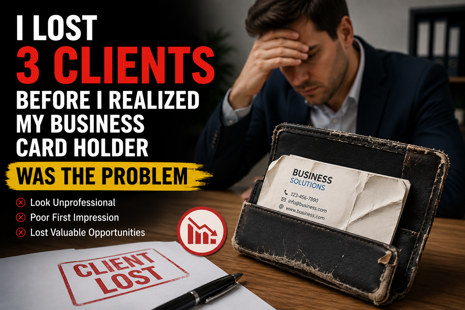 I Lost 3 Clients Before I Realized My Business Card Holder Was the Problem