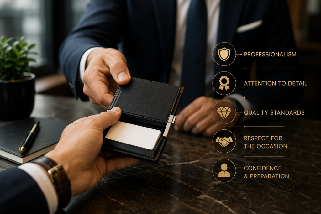 Business Card Holder Actually Signals