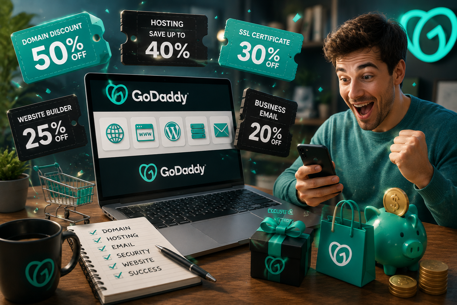 godaddy online coupon