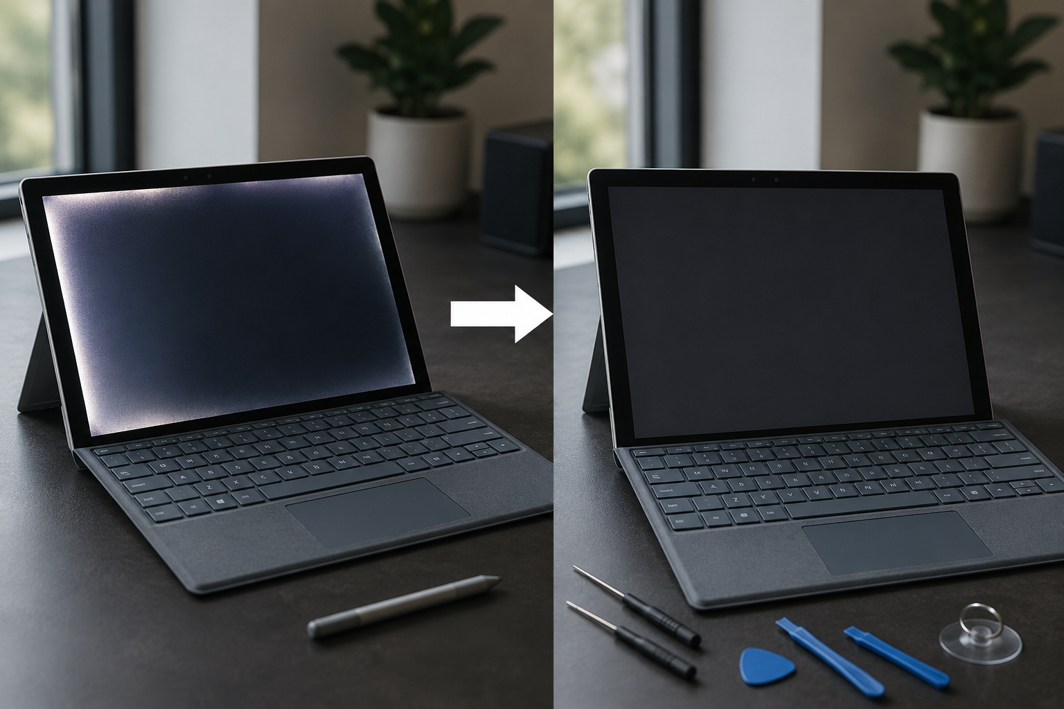 surface pro 6 light bleed
